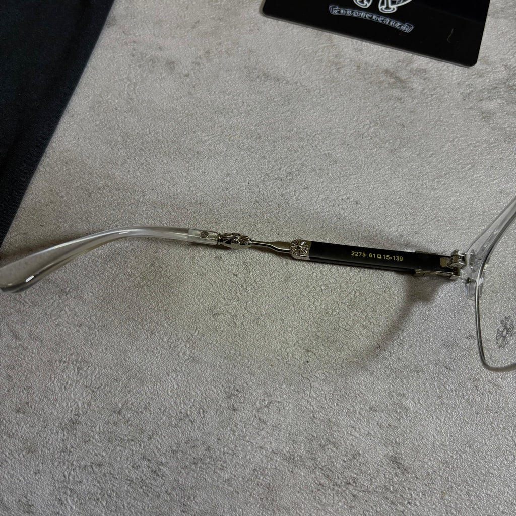 Chrome Hearts Glasses Frameless transparent