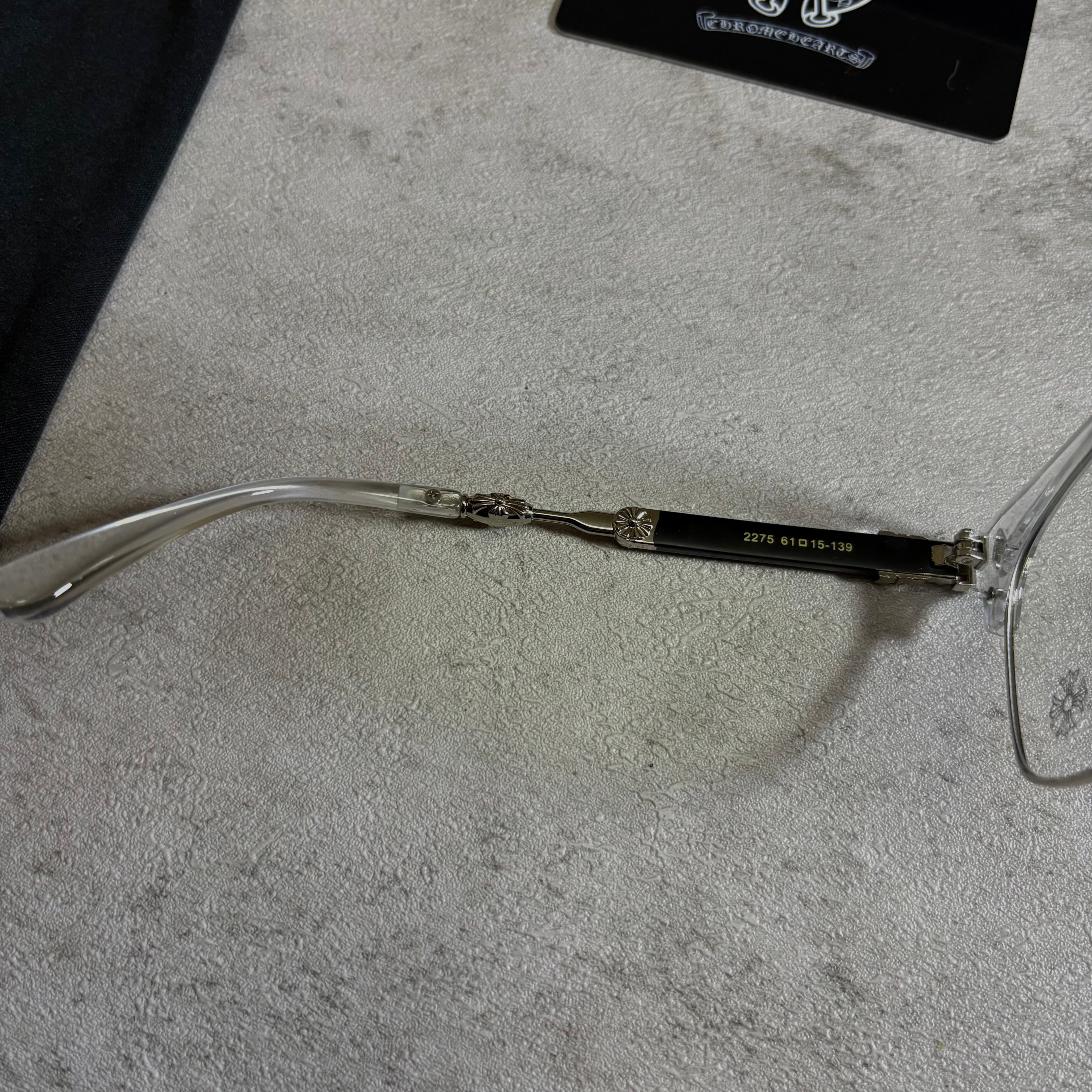 Chrome Hearts Glasses Frameless transparent