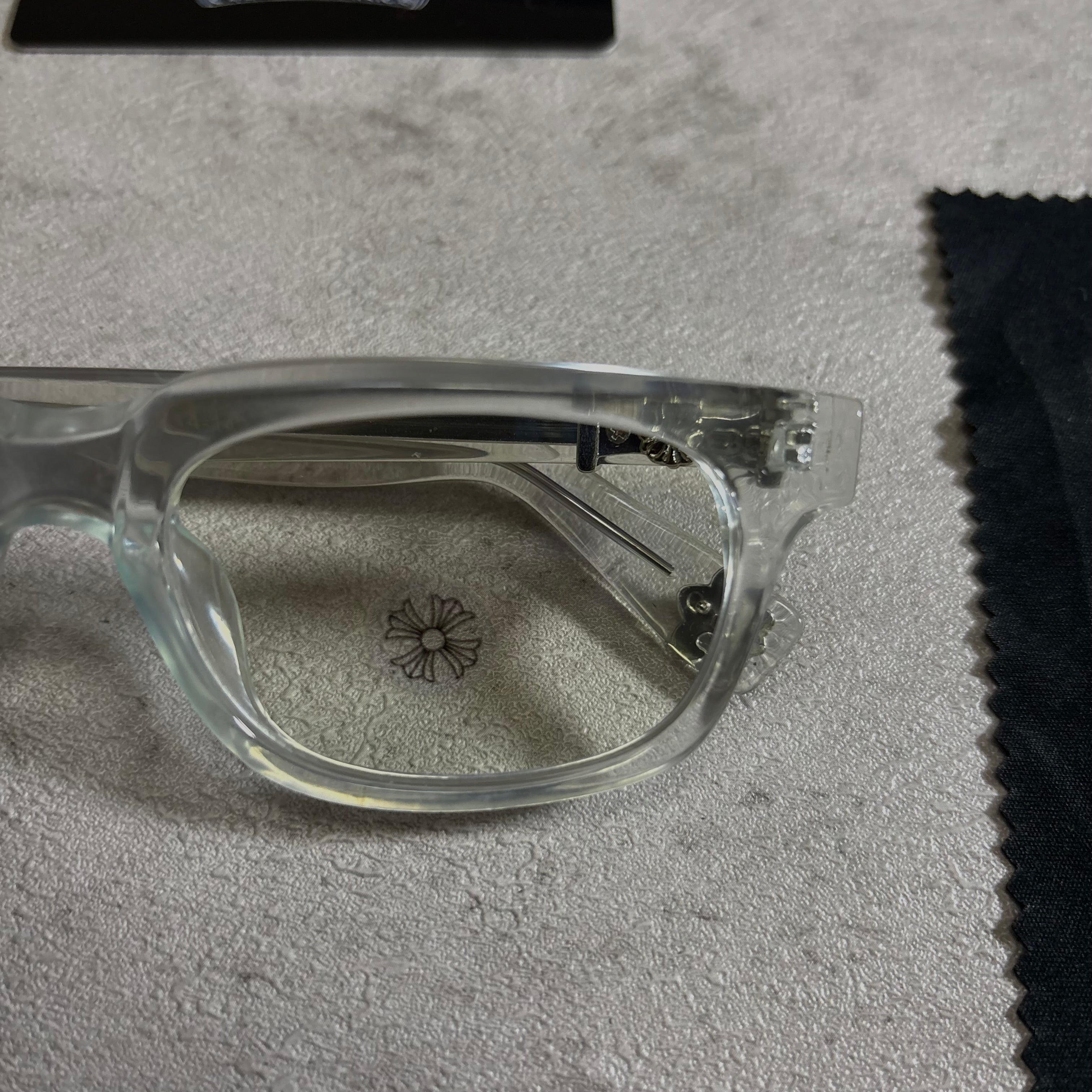 Chrome Hearts SEE YOU IN TEA Glasses Transparent