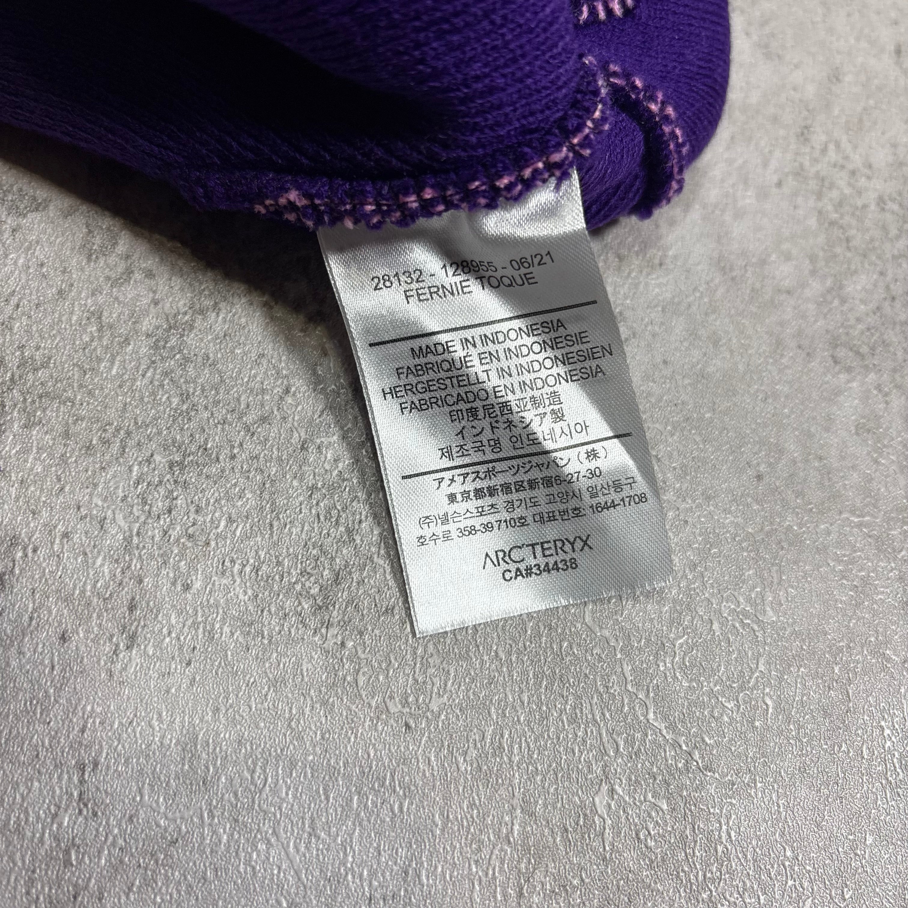 Arc'teryx Bird Head Toque purple and pink