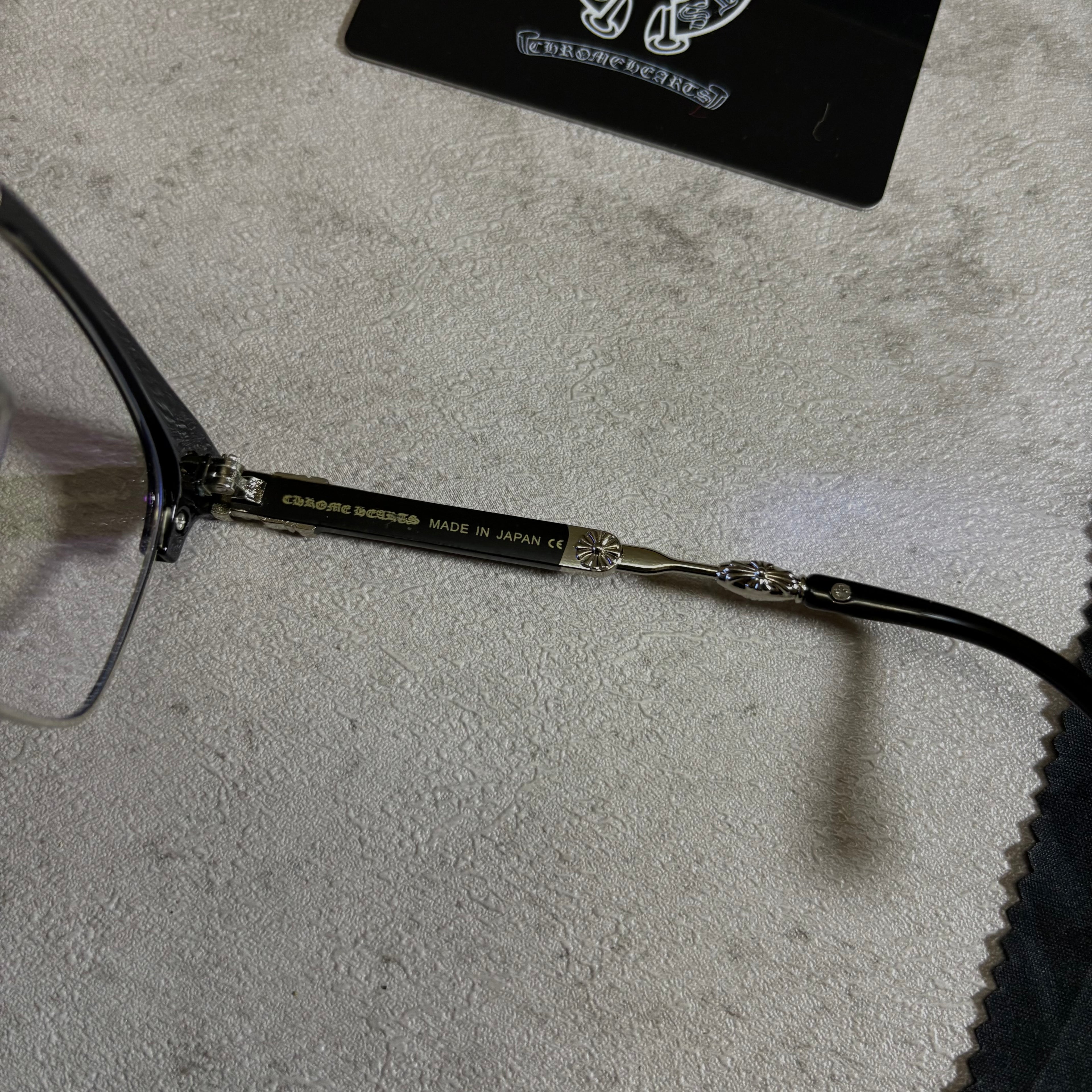 Chrome Hearts Glasses Frameless black
