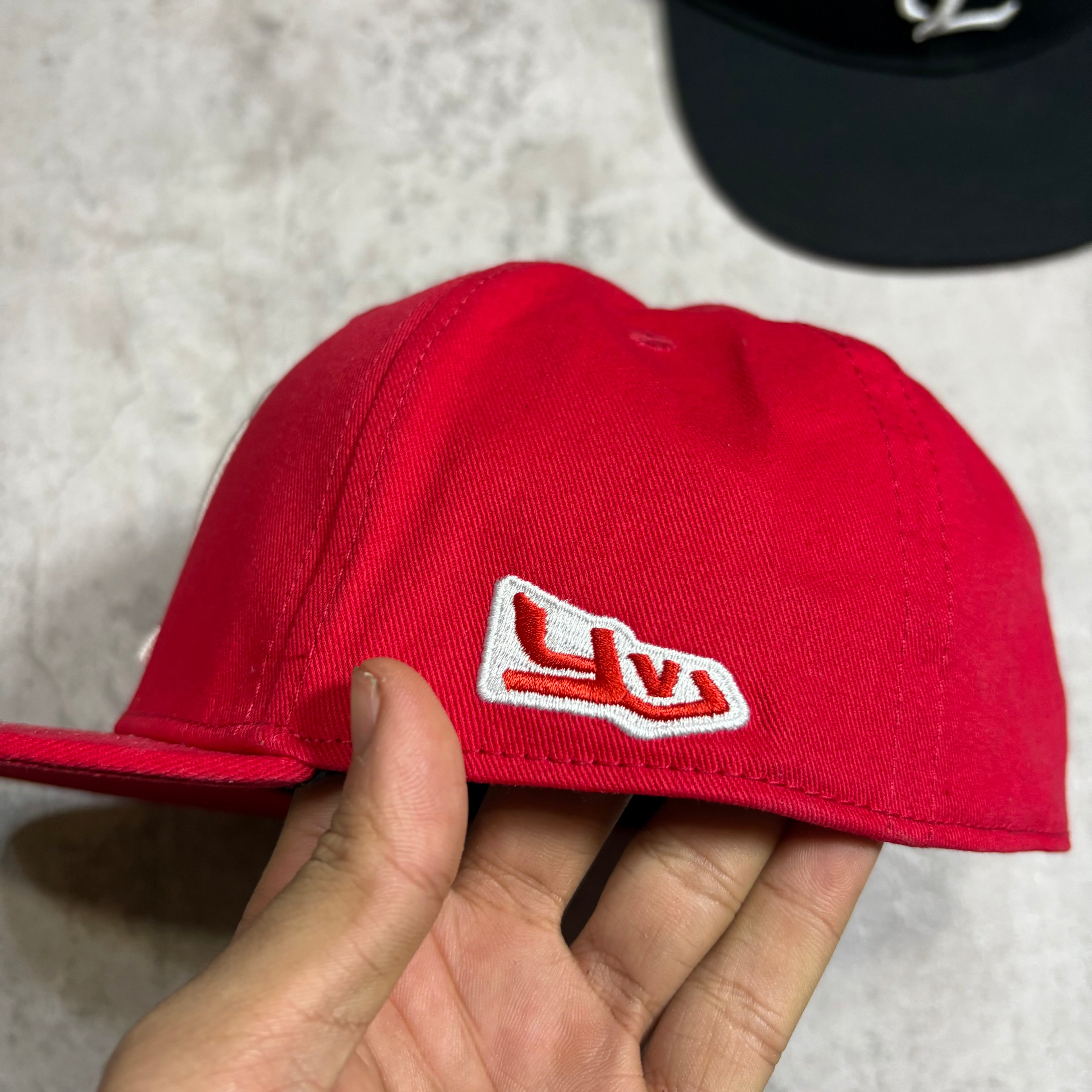 Playboi Carti YVL red fitted cap