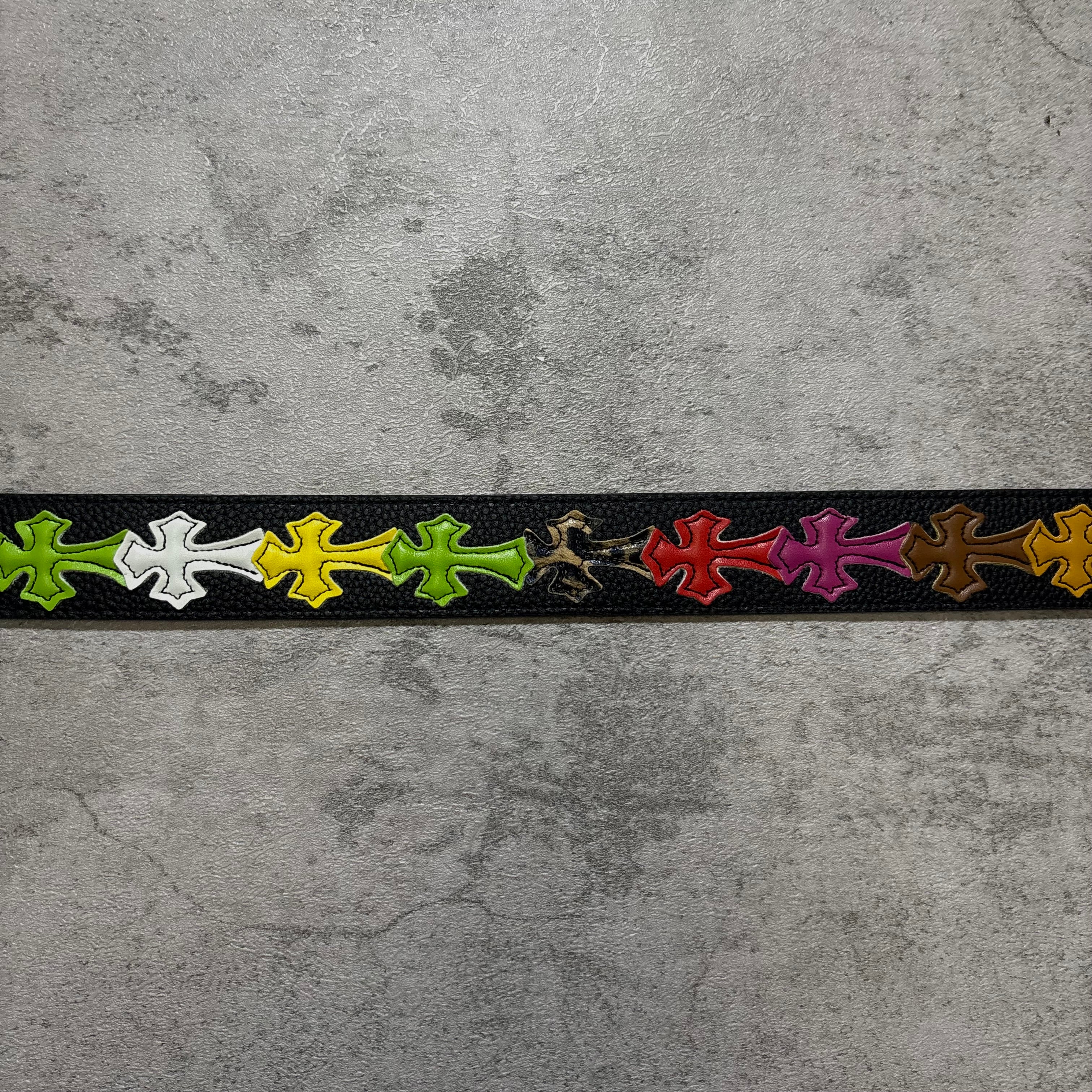 Chrome Hearts multi cross belt black