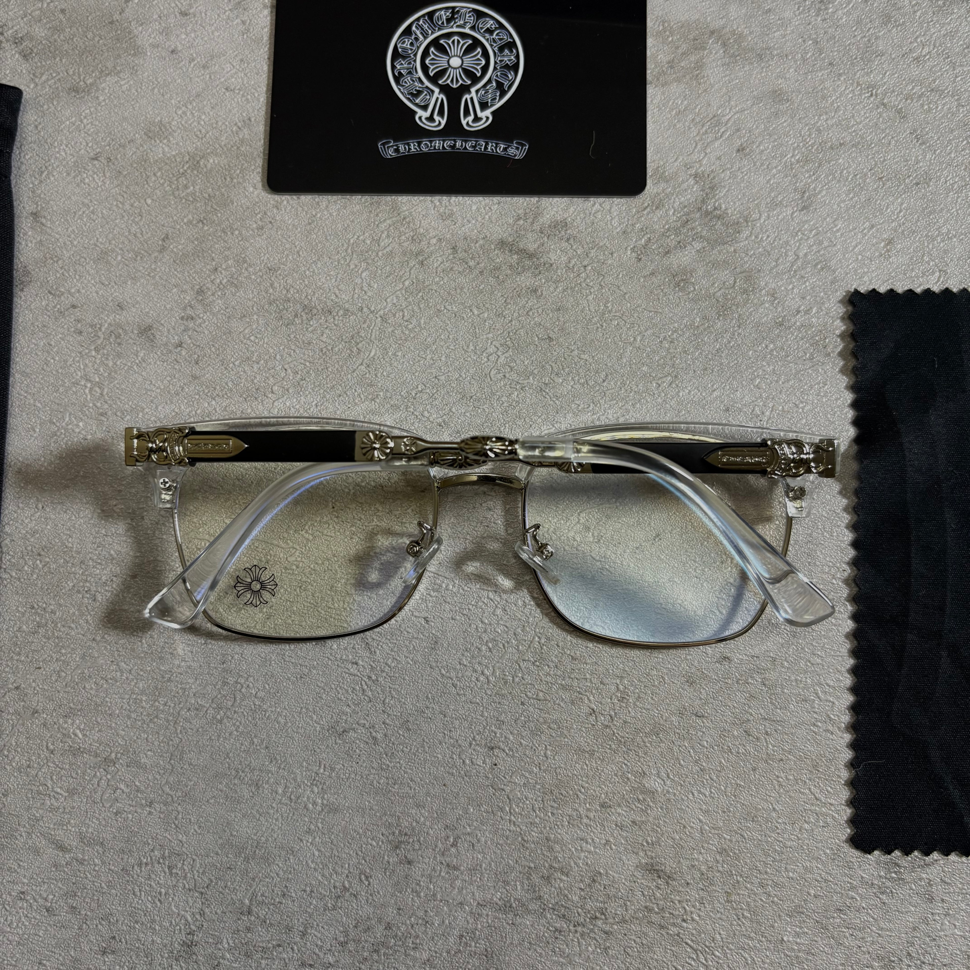Chrome Hearts Glasses Frameless transparent