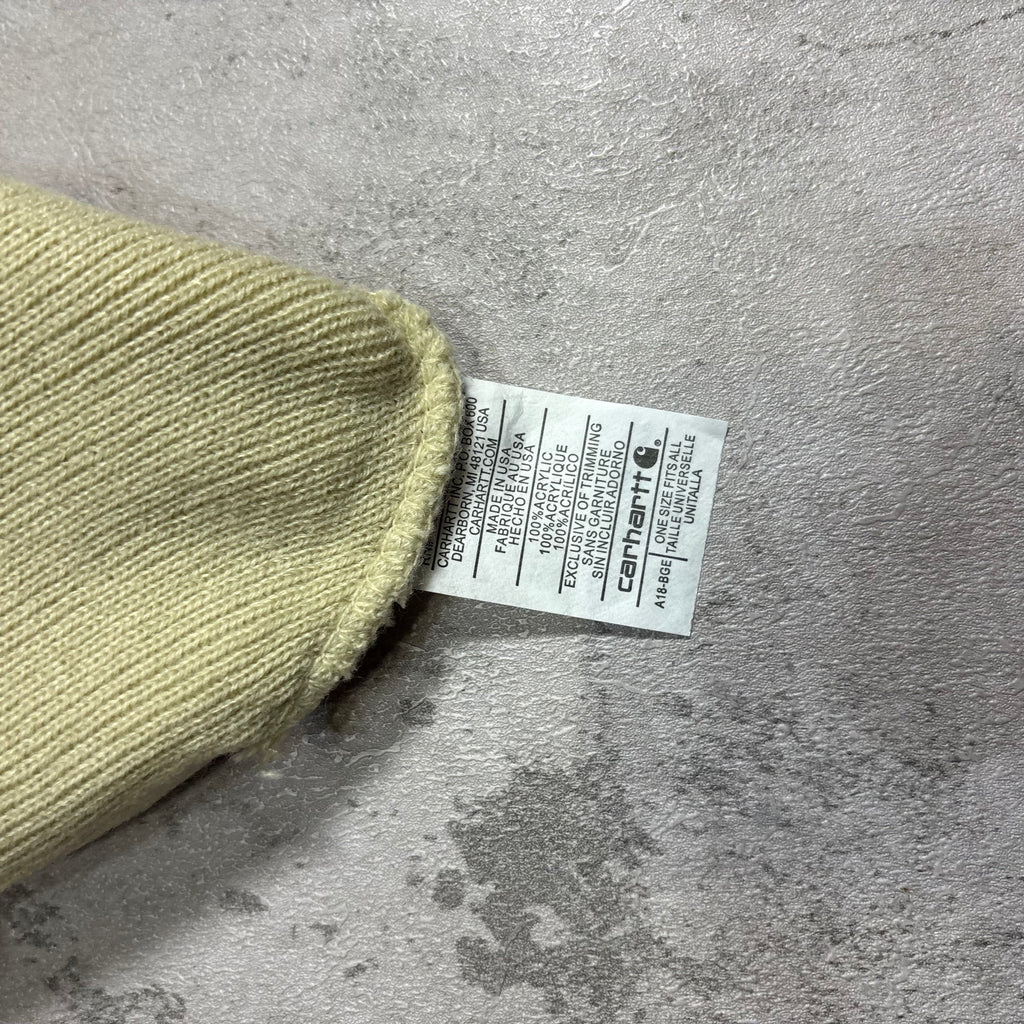 Carhartt Knit Cuffed Beanie cream beige