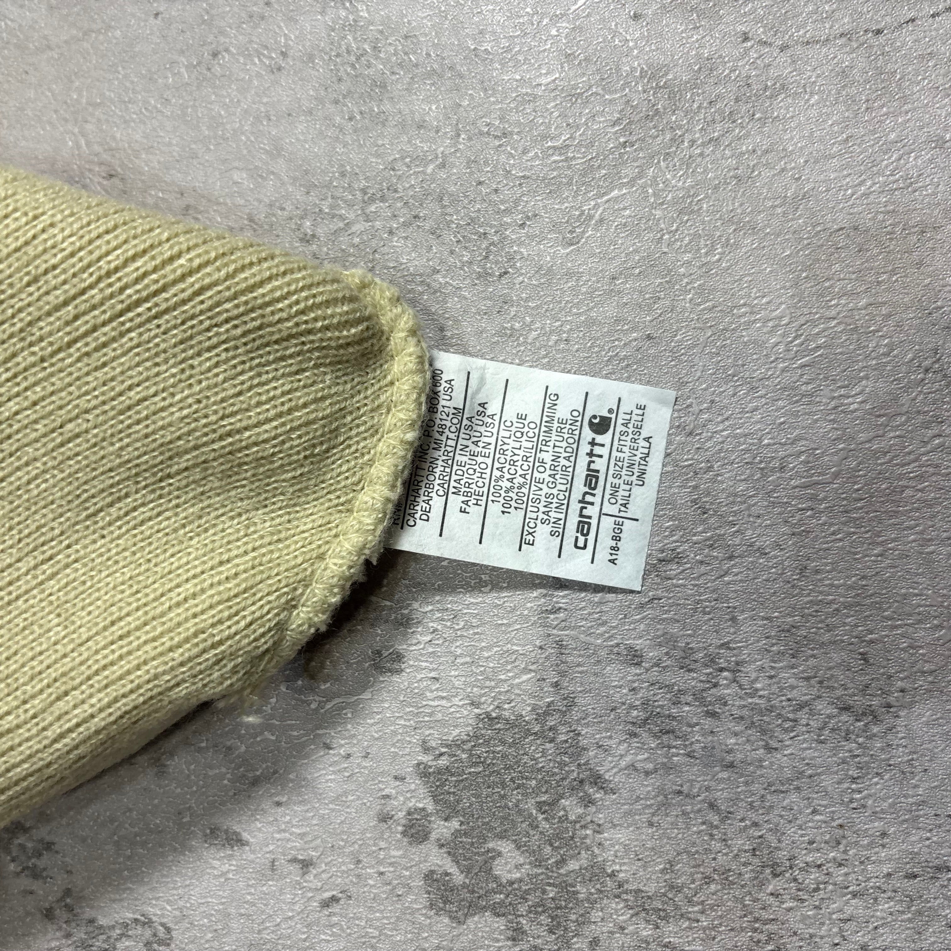 Carhartt Knit Cuffed Beanie cream beige