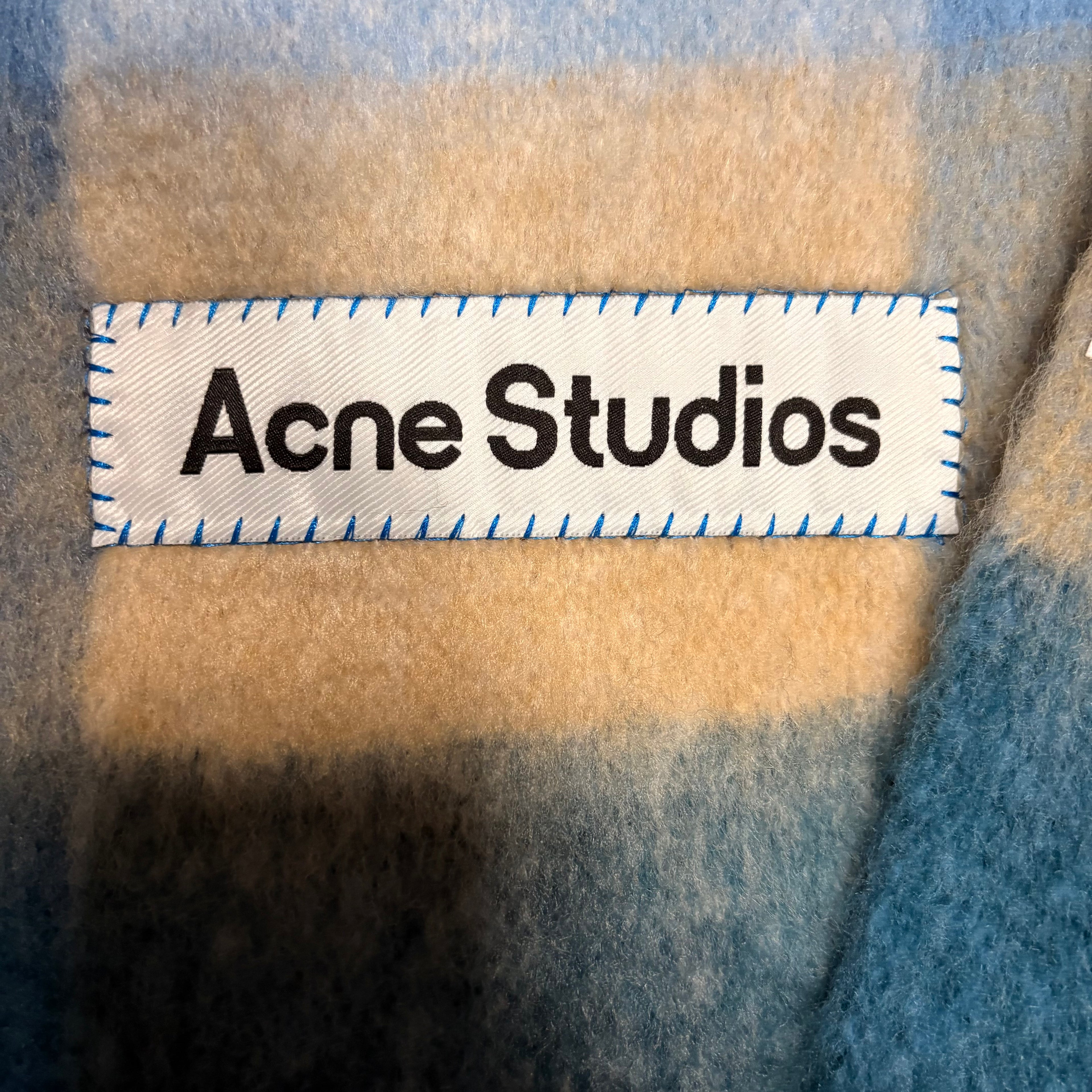 Acne studios MOHAIR SCARF pastel blue/beige