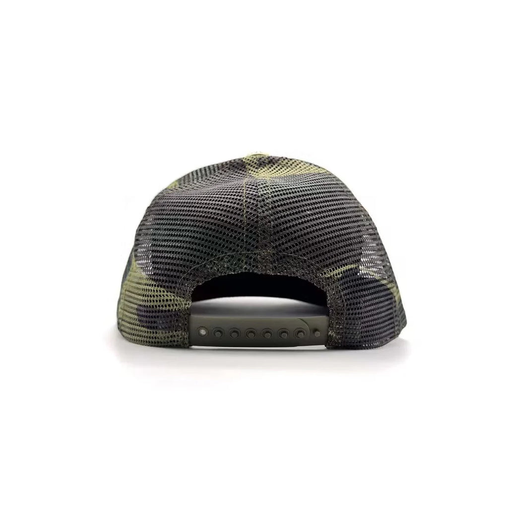 Chrome hearts camouflage trucker cap