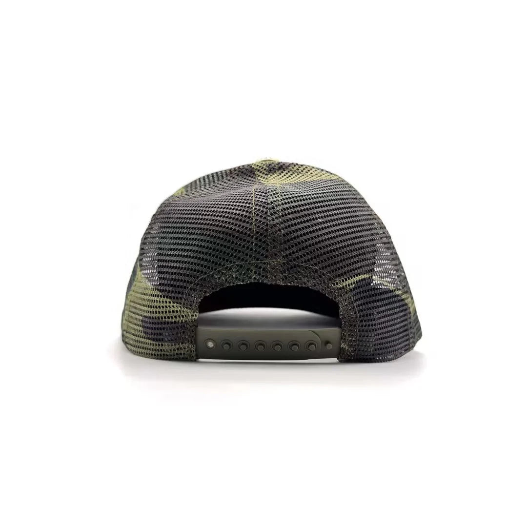 Chrome hearts camouflage trucker cap