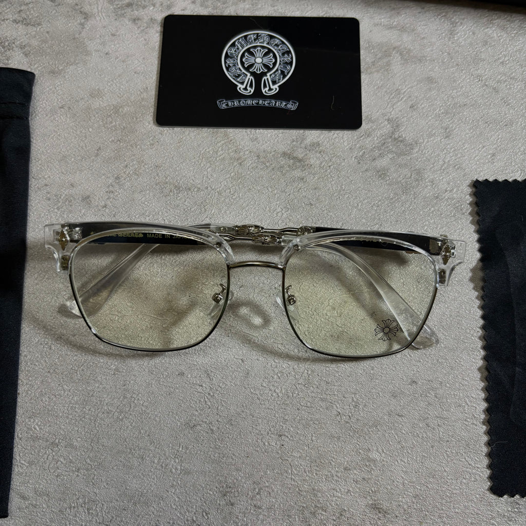 Chrome Hearts Glasses Frameless transparent