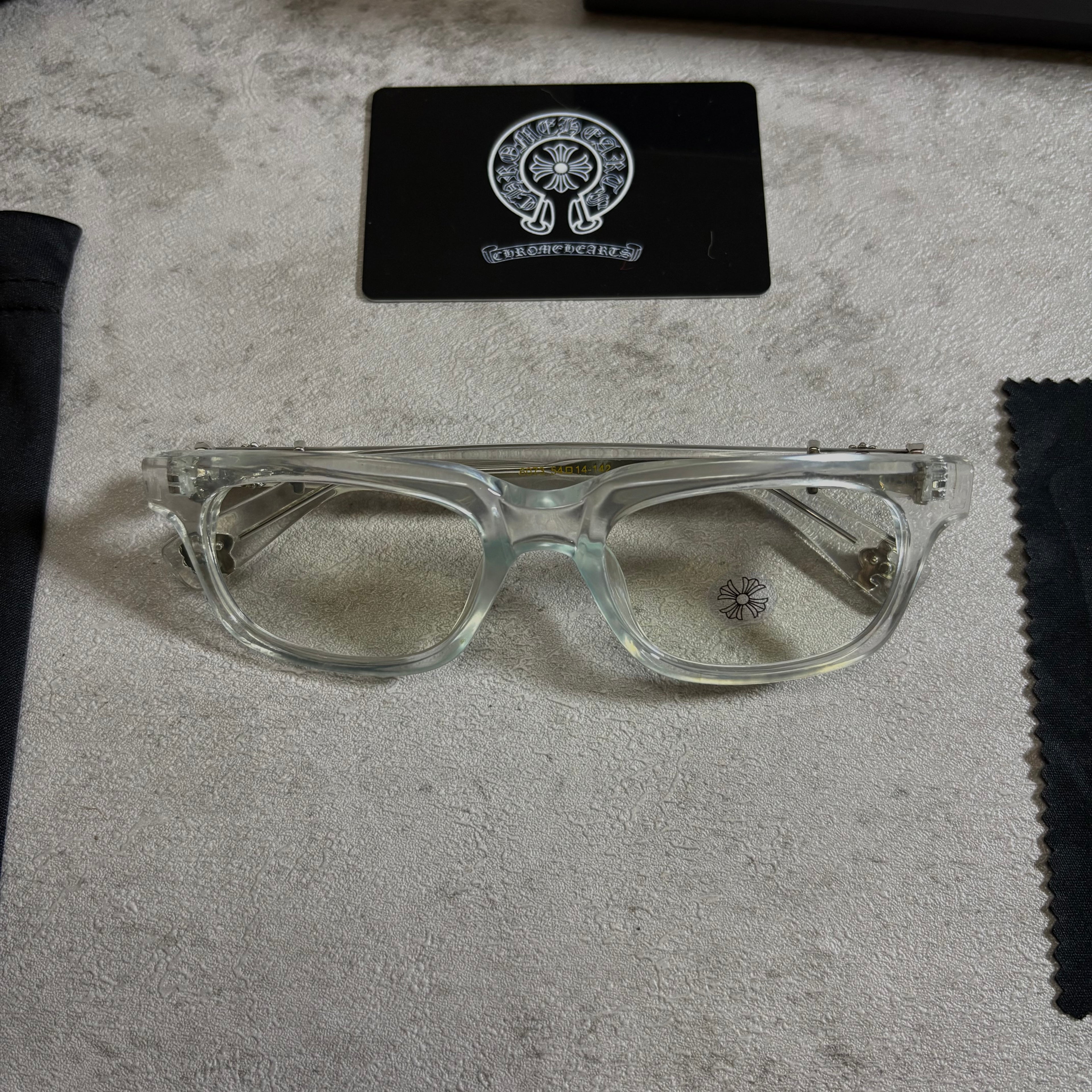Chrome Hearts SEE YOU IN TEA Glasses Transparent