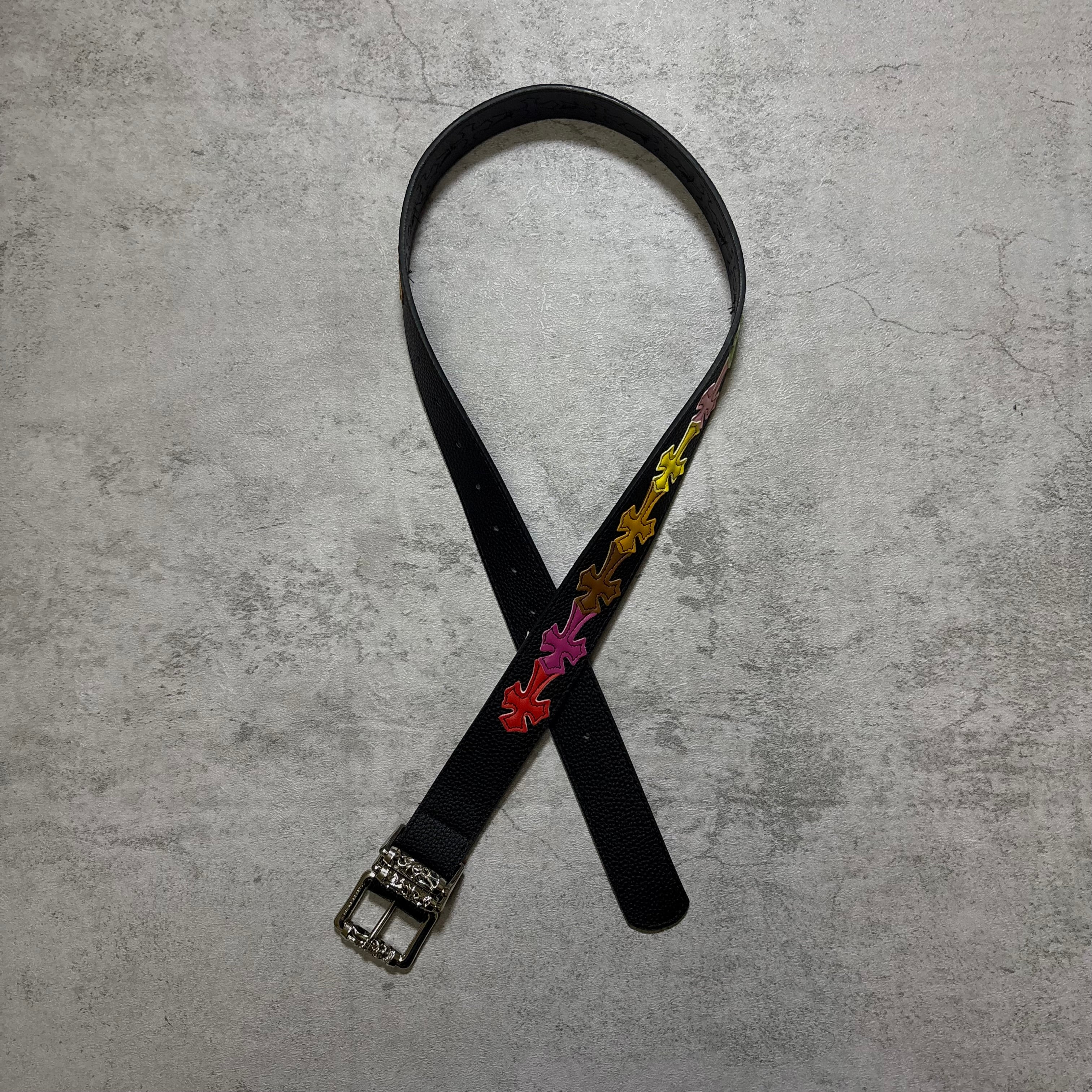 Chrome Hearts multi cross belt black