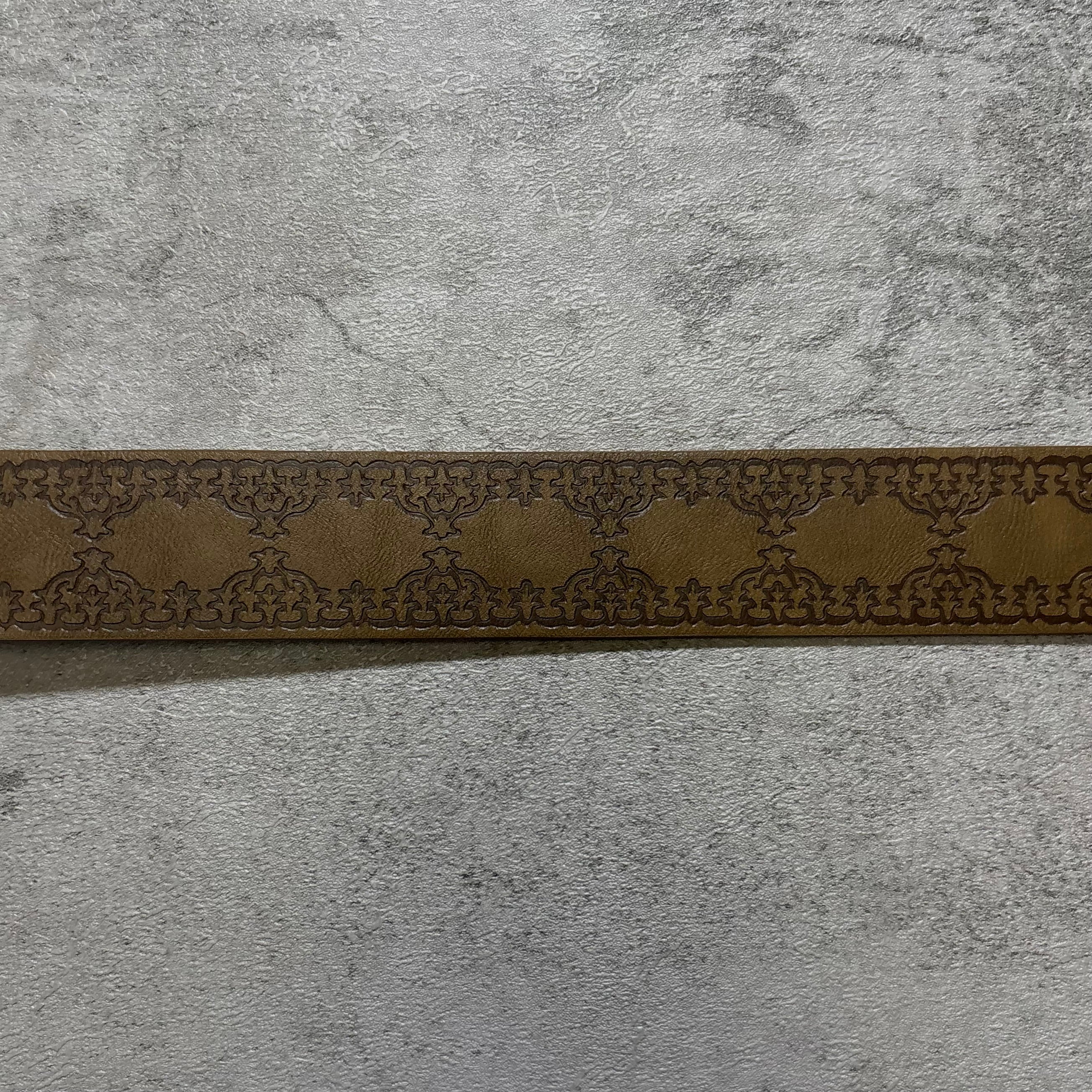 Chrome Hearts leather belt brown