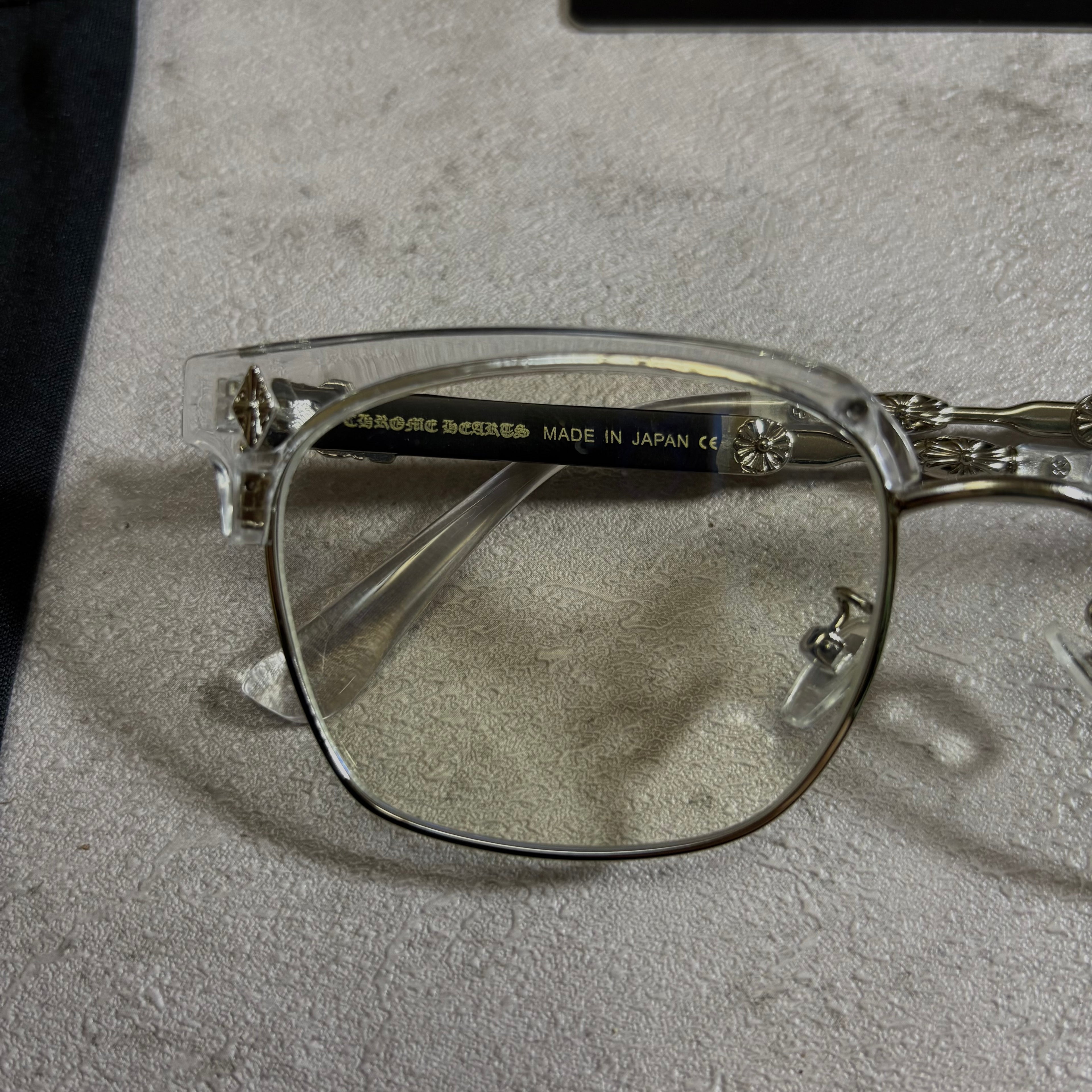 Chrome Hearts Glasses Frameless transparent