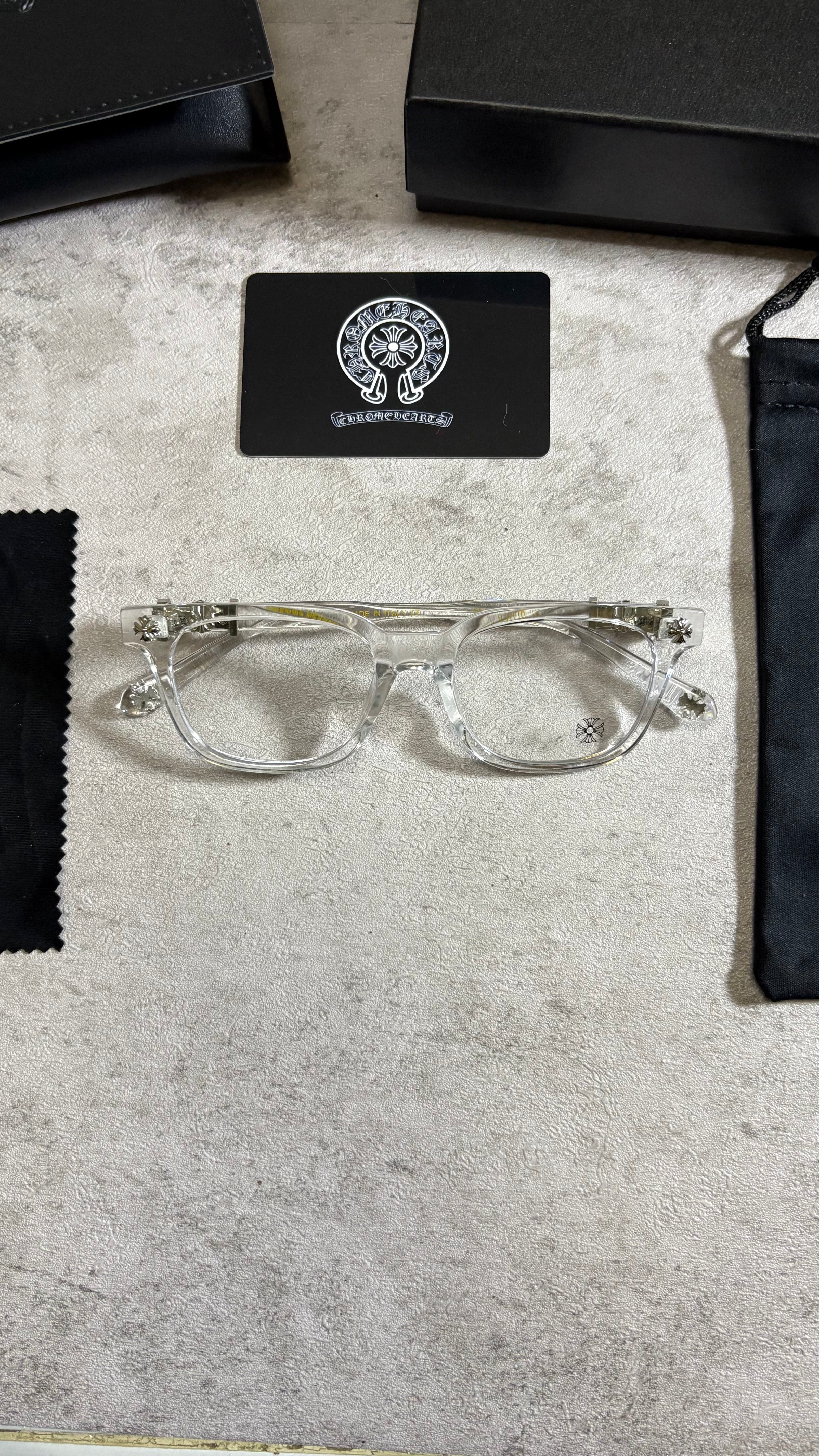 Chrome Hearts Glasses Transparent