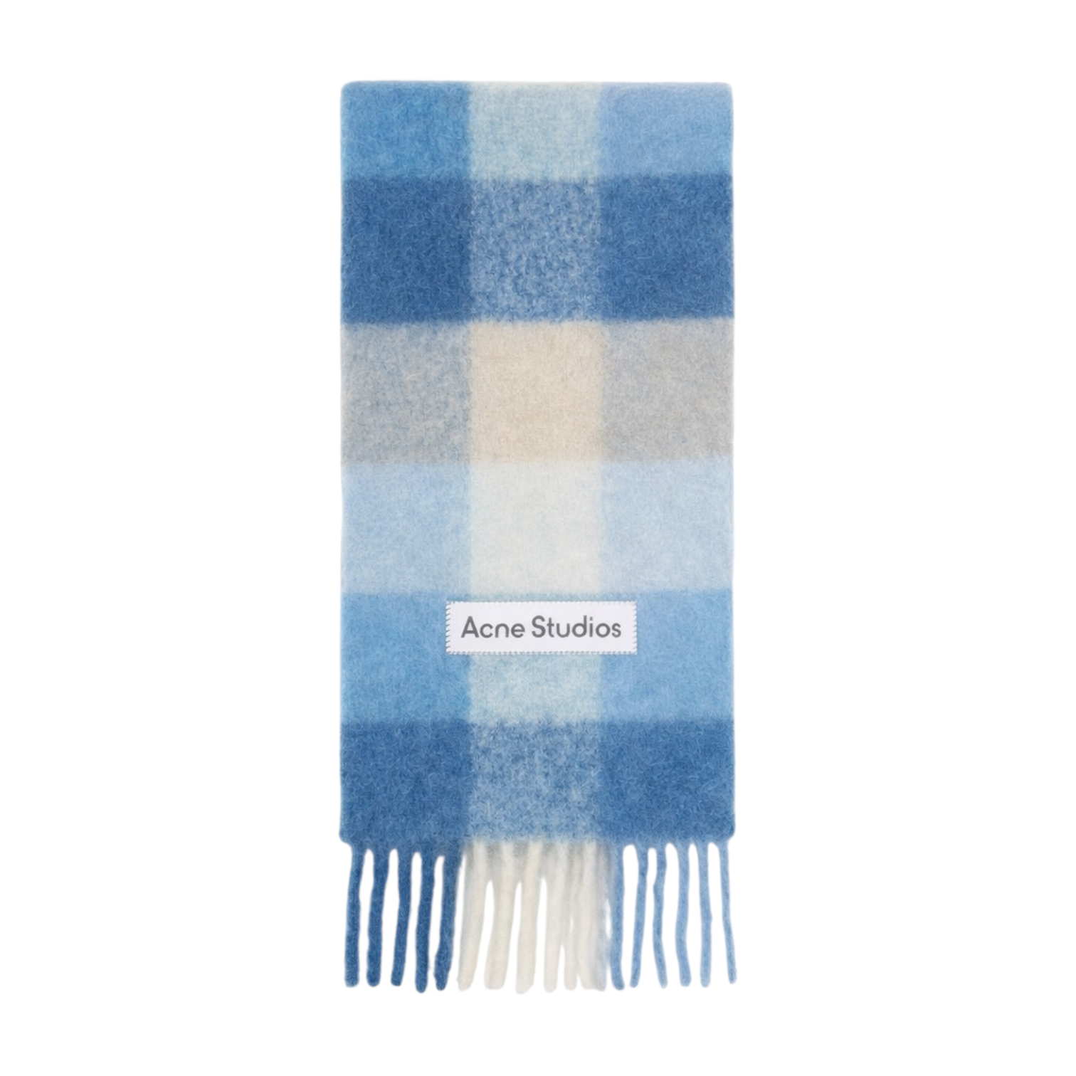 Acne studios MOHAIR SCARF pastel blue/beige