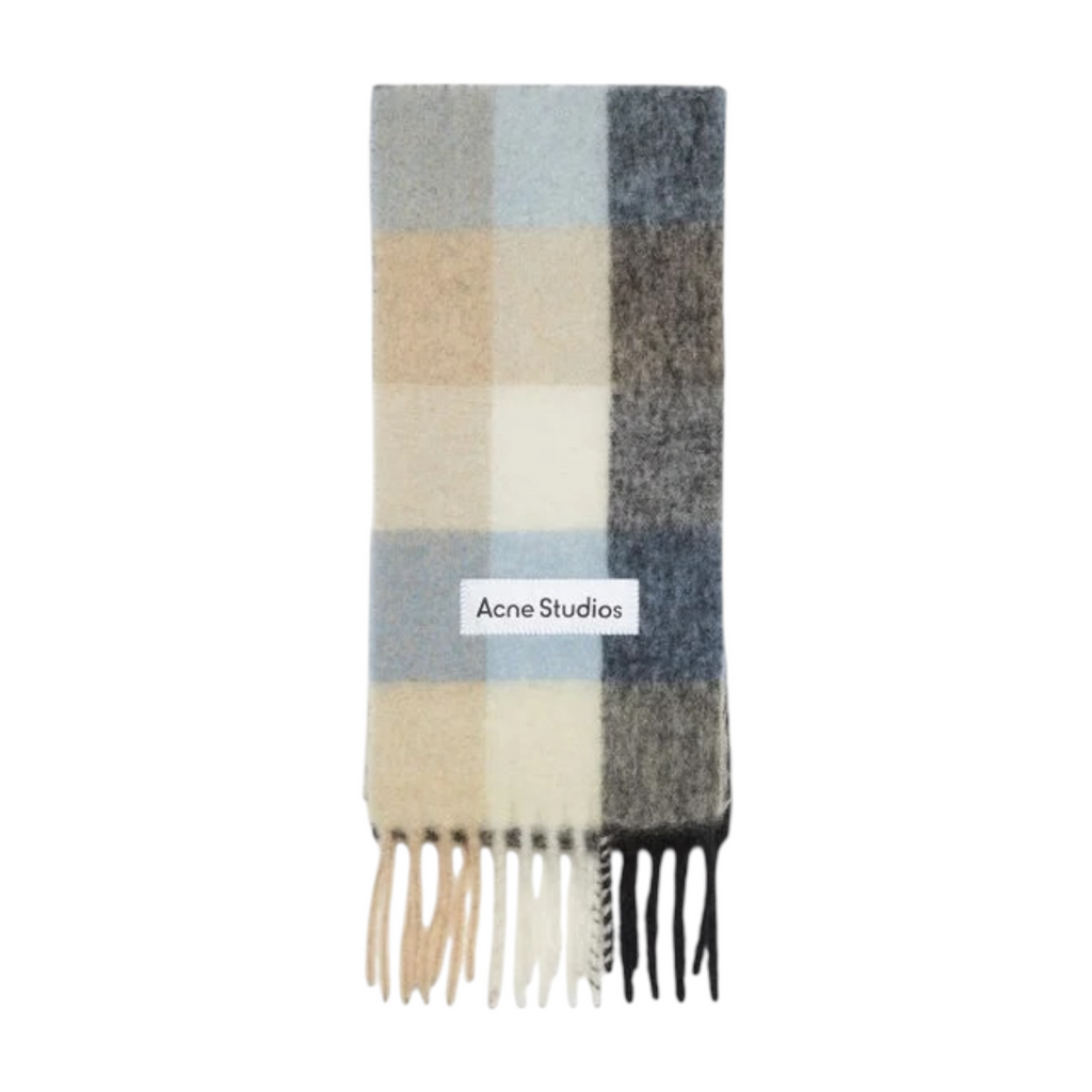 Acne studios MOHAIR SCARF
Blue/beige/black